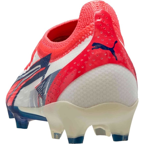 Puma Ultra Ultimate CP FG/AG 107320 01 White Red Mens Soccer Cleats Size 10.5
